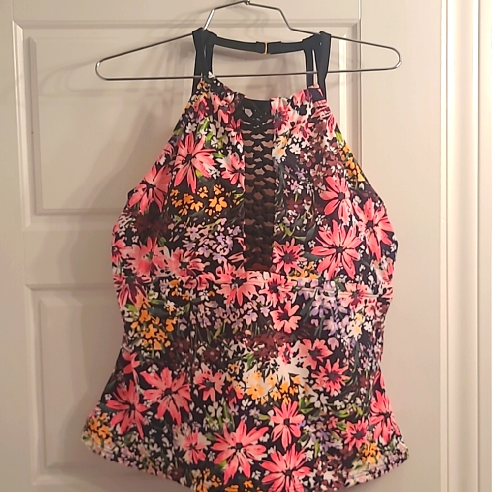 Allure by IMG Floral Tankini Swimsuit Top